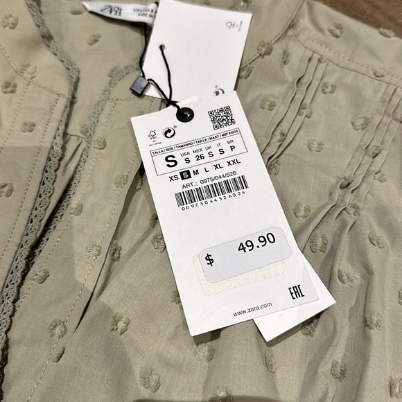 Zara Clip Dot Blouse - Picture 3 of 5